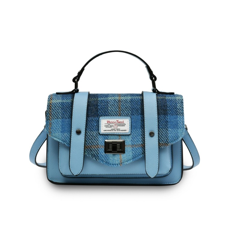 Islander Mini Satchel (Blue Tartan)