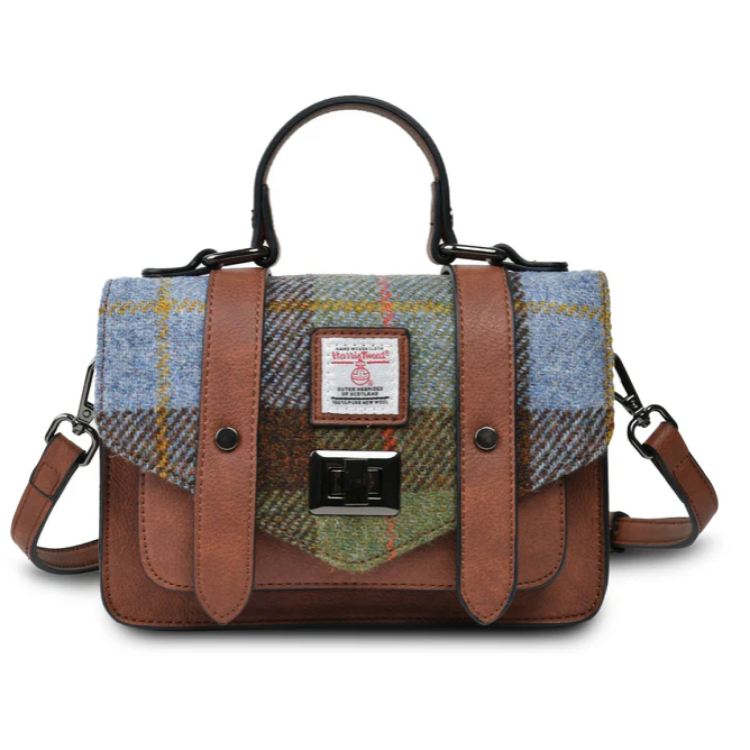 Islander chestnut blue mini satchel bag