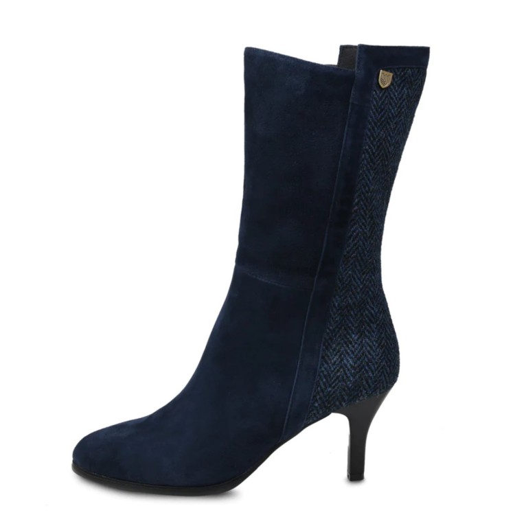 Islander navy herringbone Farra  boot