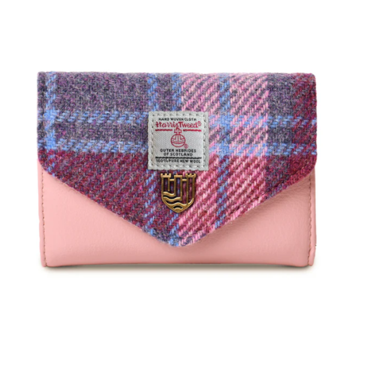 Islander pink tartan small clasp putrse