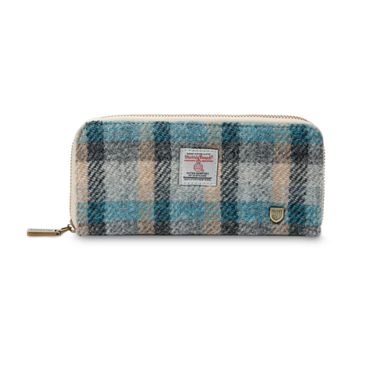 Islander tartan long zip purse