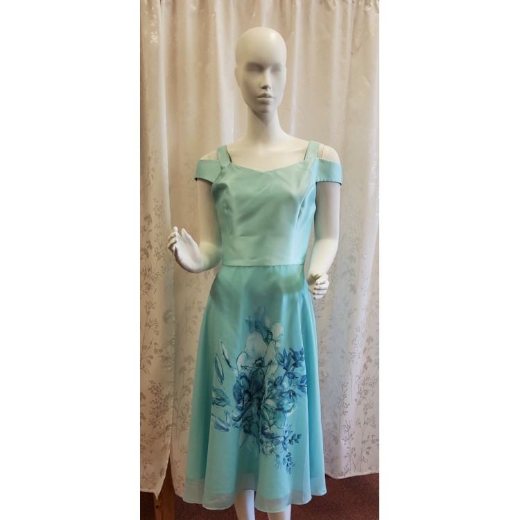 Iizabella mint chiffon dress