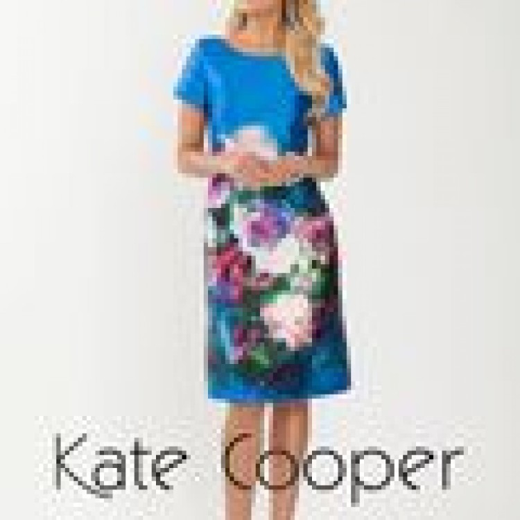 Kate Cooper Blue floral print dress