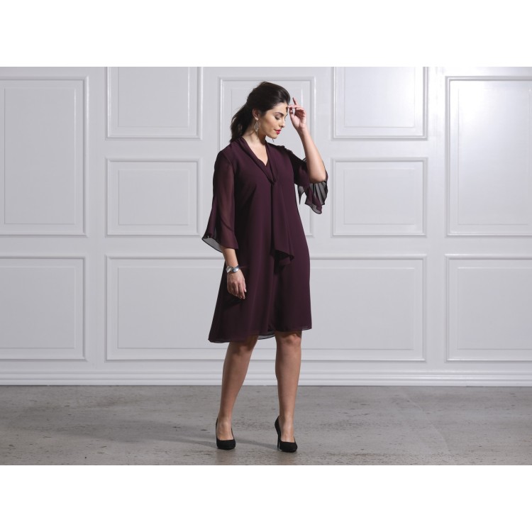 kirsten Krog plum dress