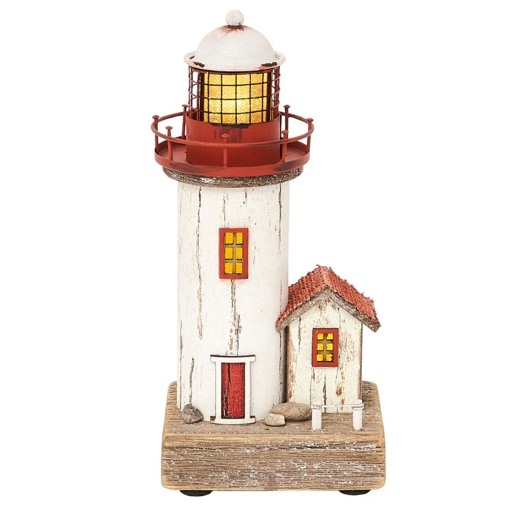 LED lighthouse lamp with hut