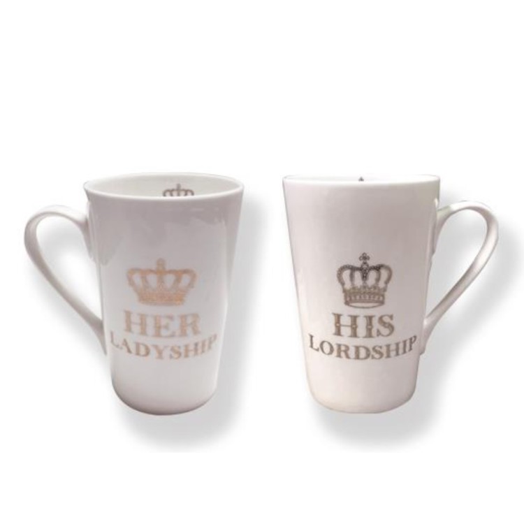 Lordship & ladyship mug set