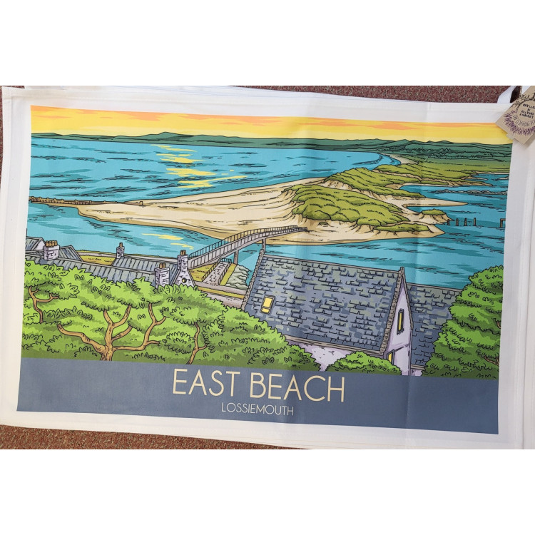 Lossiemouth tea towel