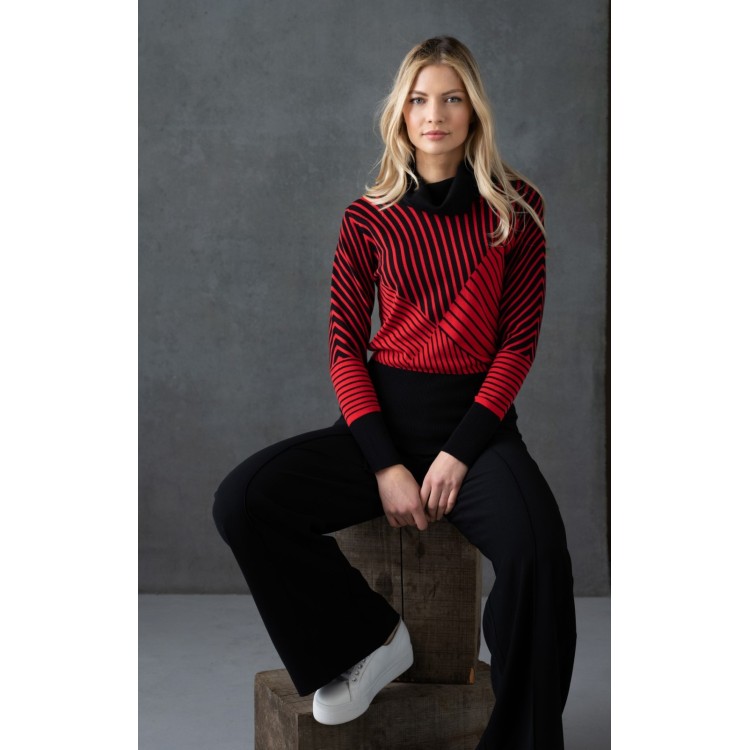 Marble chevron design sweater
