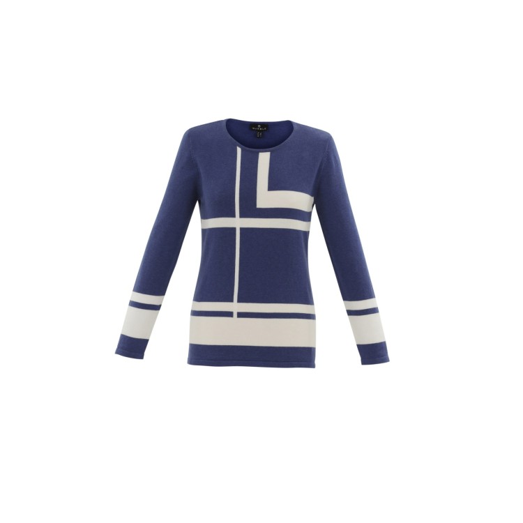 Marble Intarsia Sweater