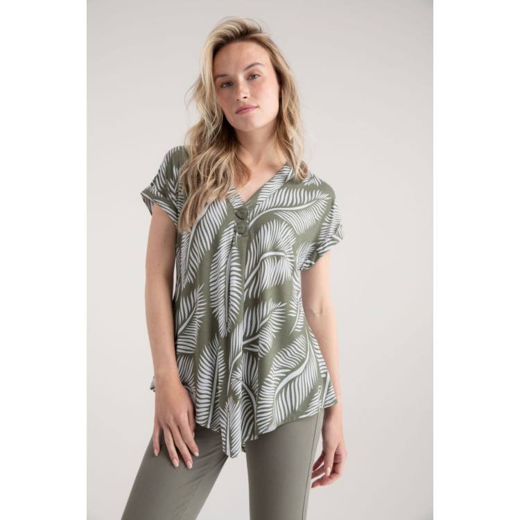 Marble khaki top