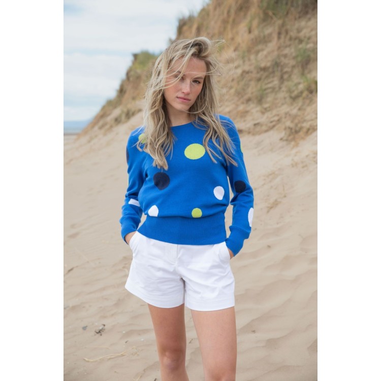 Marble spot design sweater