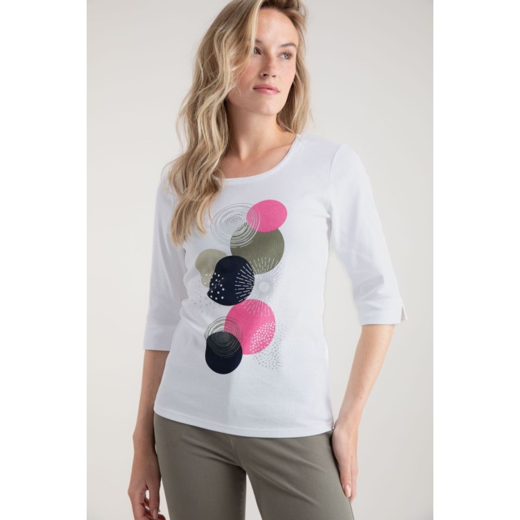 Marble spot print t-shirt