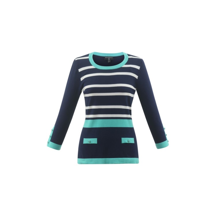 Marble stripe  sweater