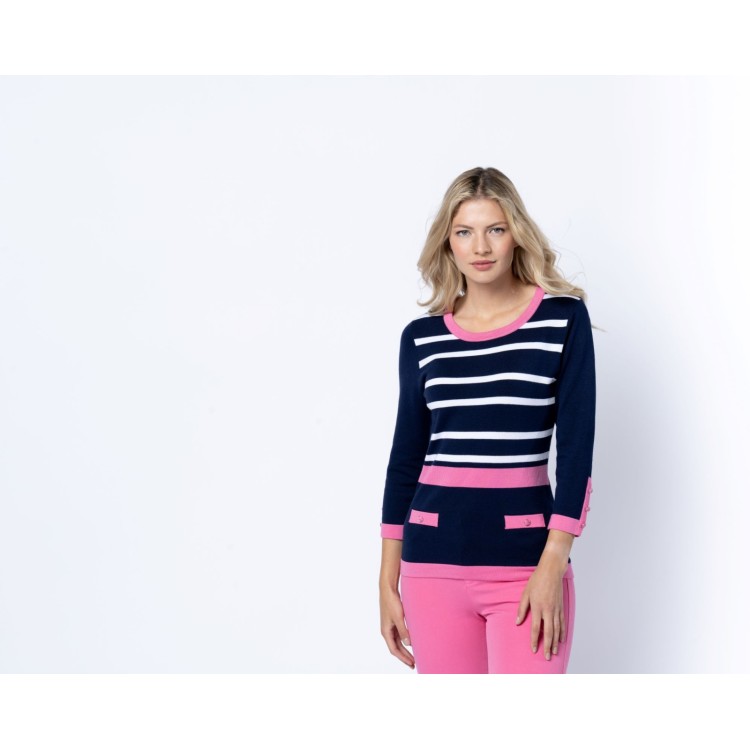 Marble stripe  sweater