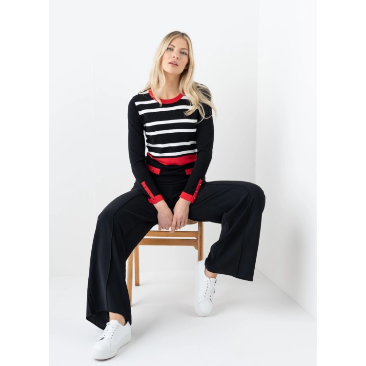 Marble stripe sweater