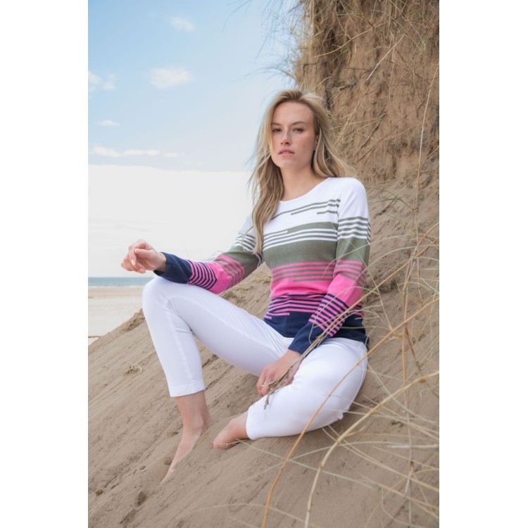 Marble stripe sweater