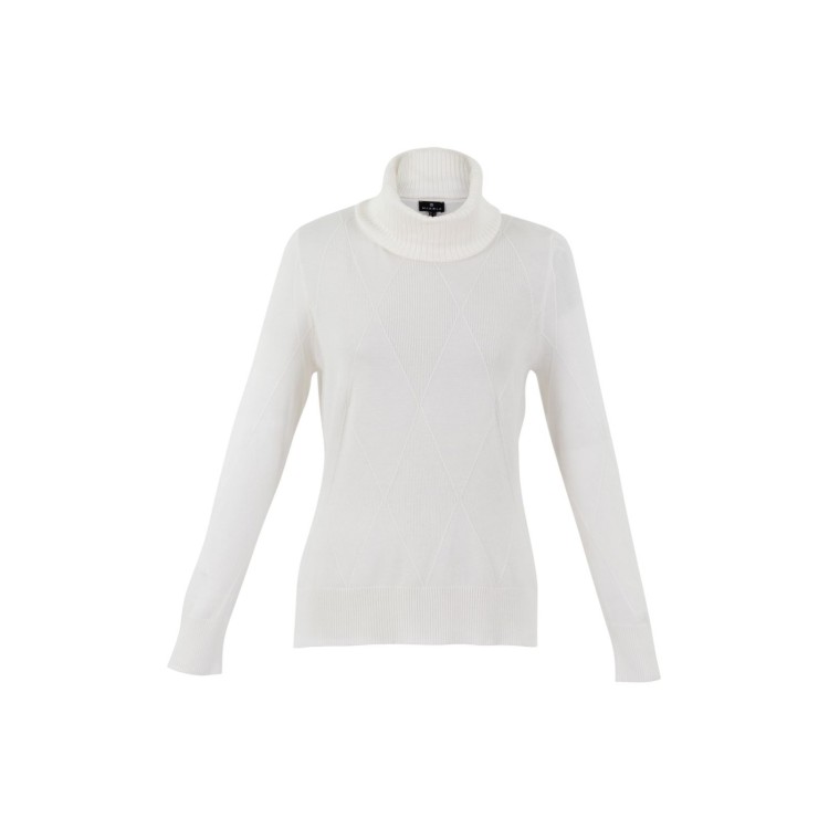 Marble sweater with detachable neck