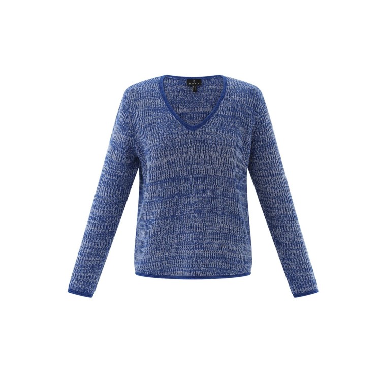 Marble two tone knit sweater
