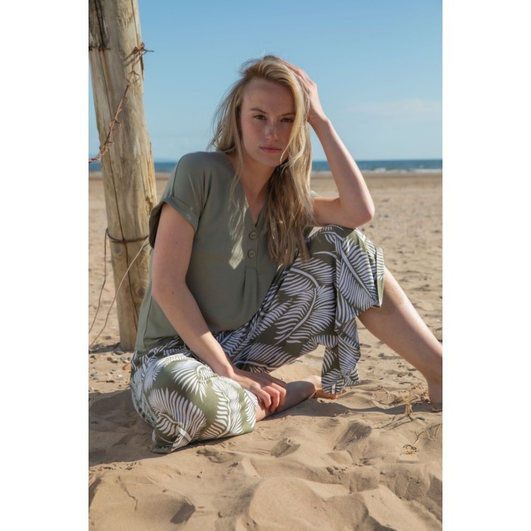 Marble V Neck top
