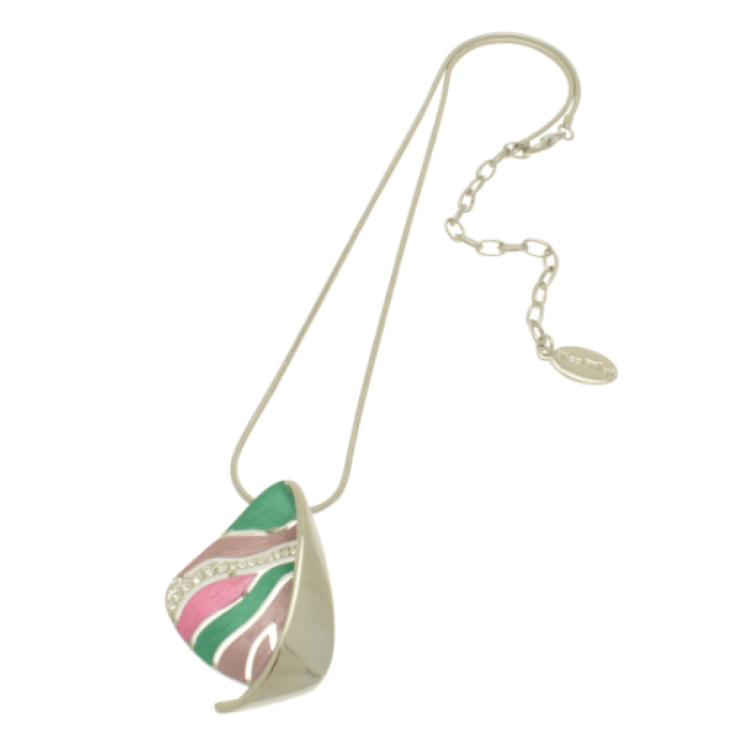 Miss Milly green & pink necklace