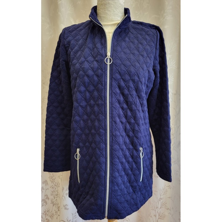 Navy zip front jacket by Sunday