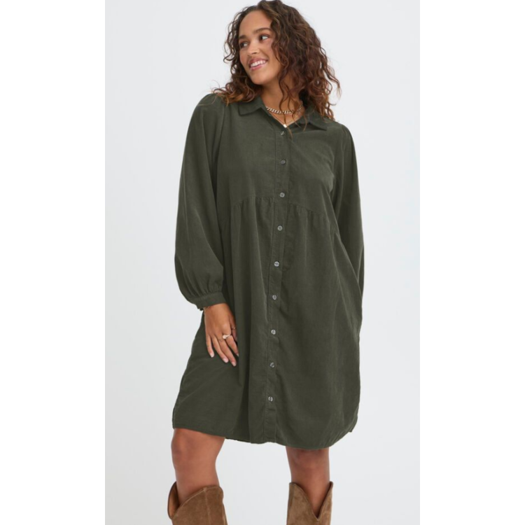 Needle cord dress