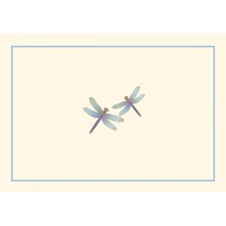 Note card blue dragonflies