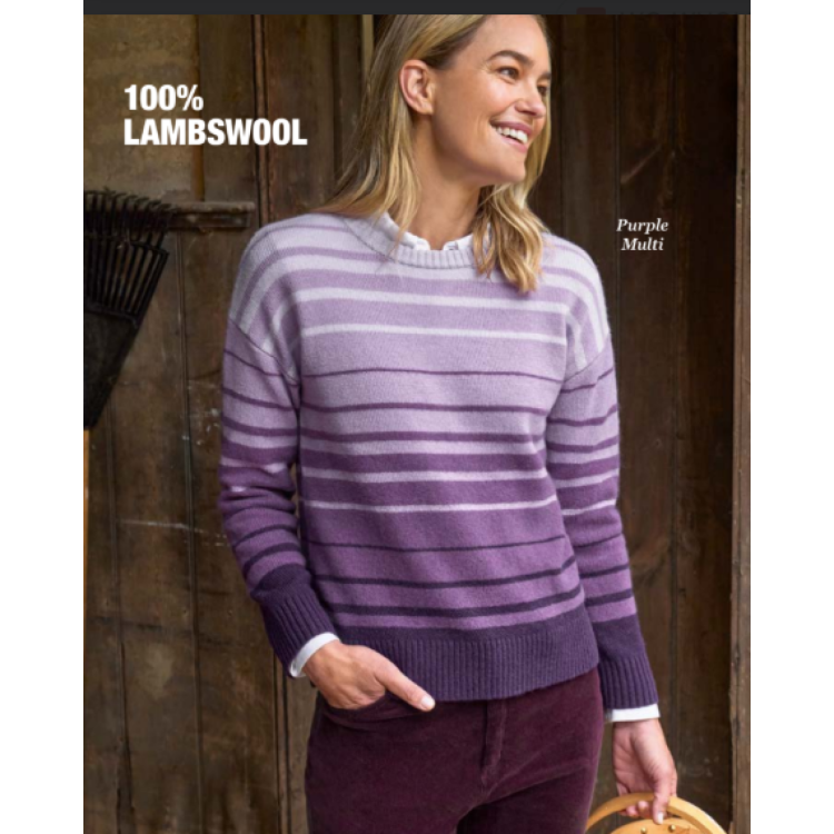 Ombre stripe jumper