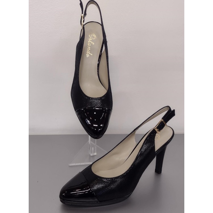 Orlando Azalea black sling back shoe