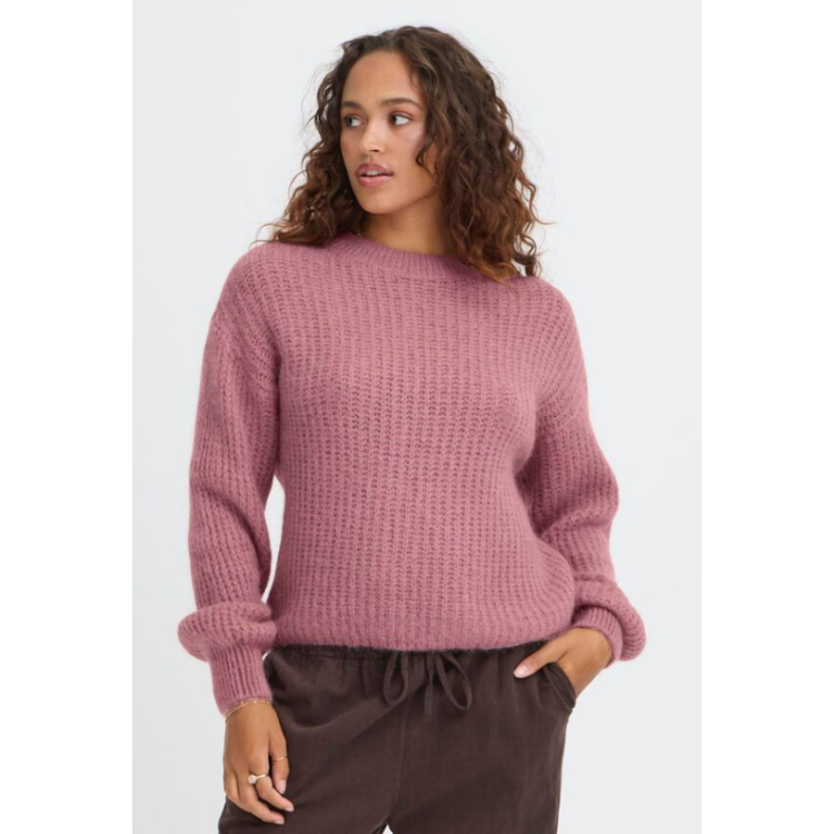 Sorbet mohair mix fluffy sweater