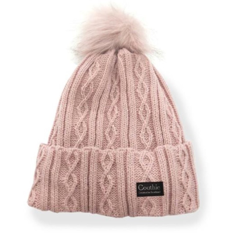 Pink pompom hat