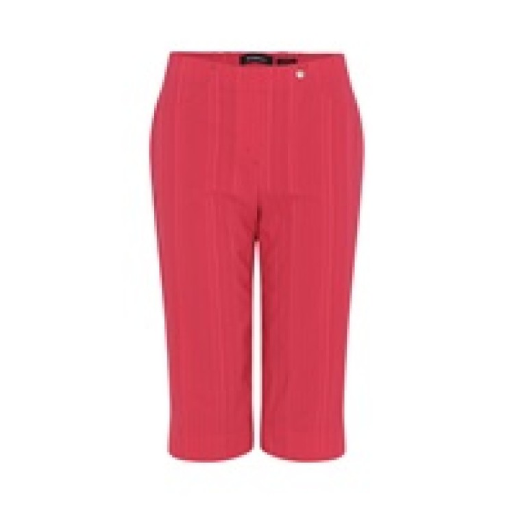 Robell Bella 05 Red seersucker shorts