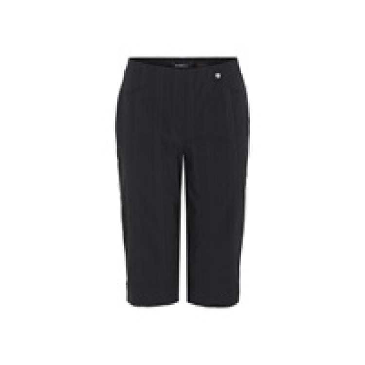 Robell Bella 05 Navy seersucker shorts