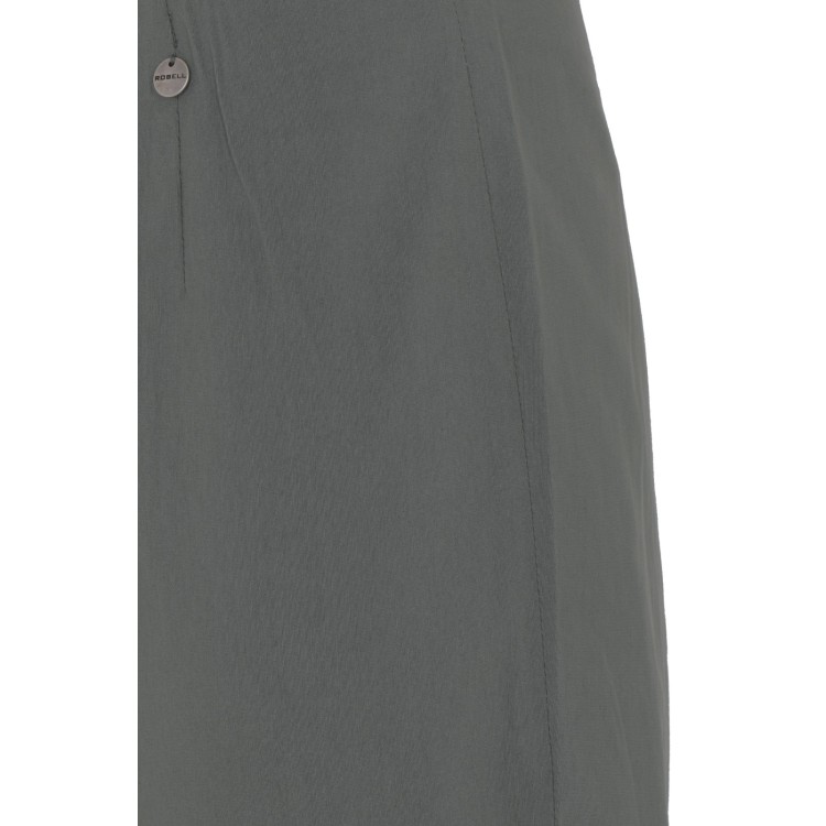 Robell Marie Dark Olive Crop Trousers