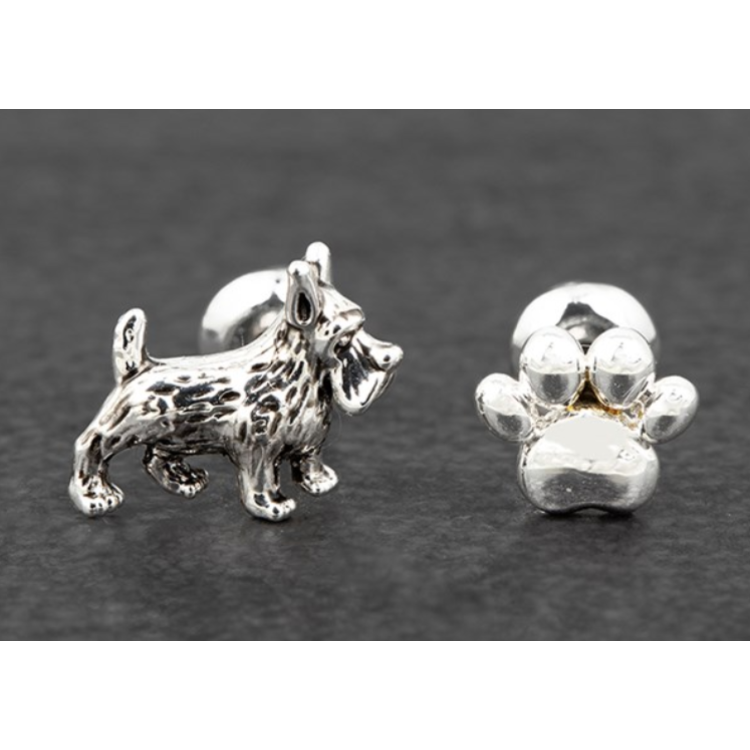 Dog & paw print earrings