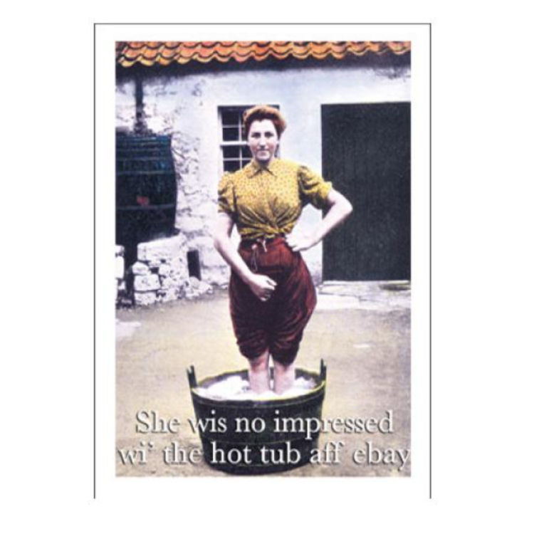 She was no impressed card