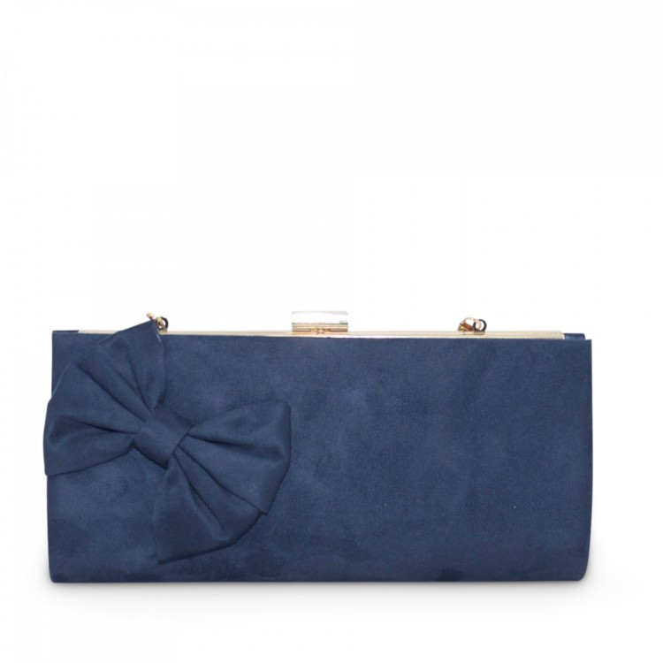 Side bow detail bag navy