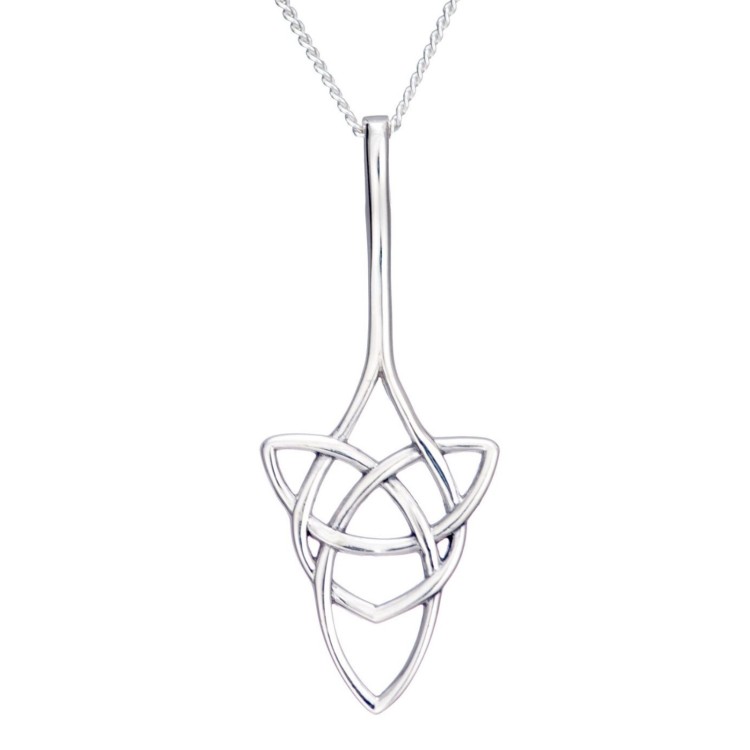Silver Celtic design necklace 5643