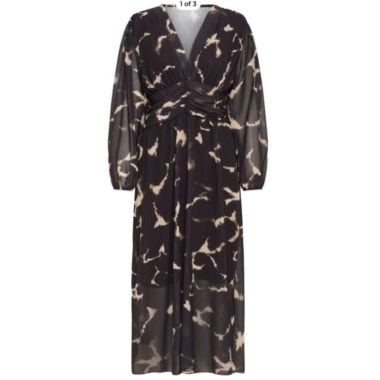 Sorbet Black and Beige dress