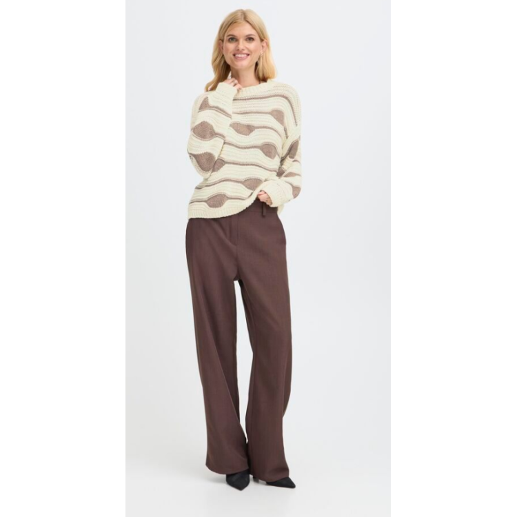 Sorbet Cream Wave jumper