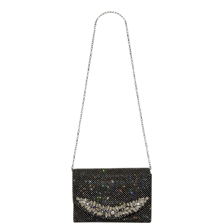 Sparkle flower shoulder bag