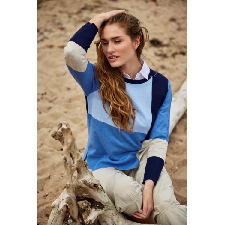 Sunday block knit sweater