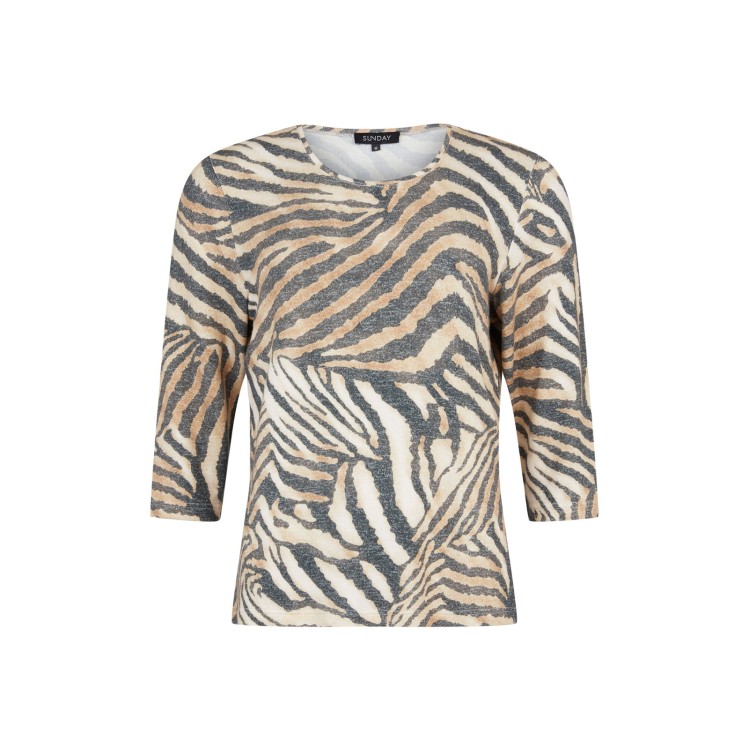 Sunday zebra print top