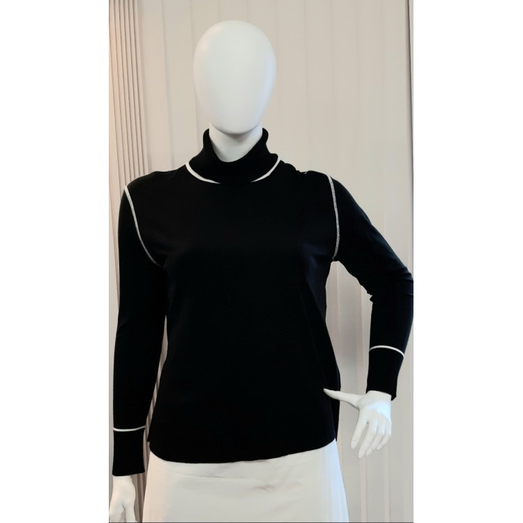 That's Me Black Polo neck