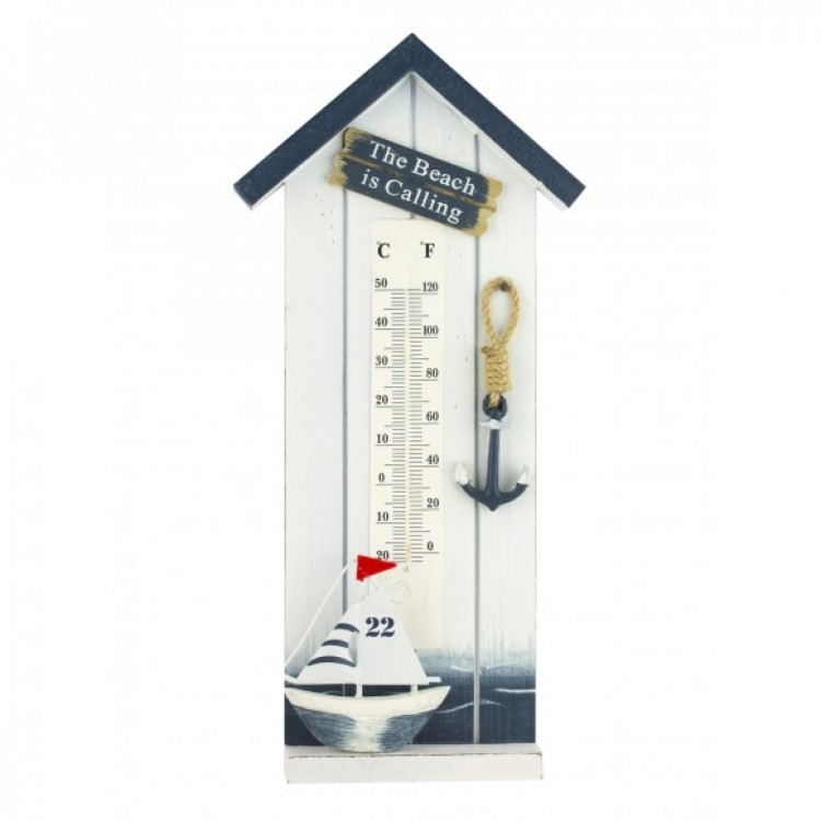 Thermometer with sail boat