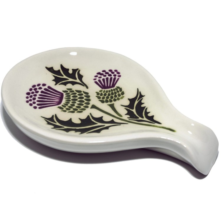Ceramic Thistle spoon rest
