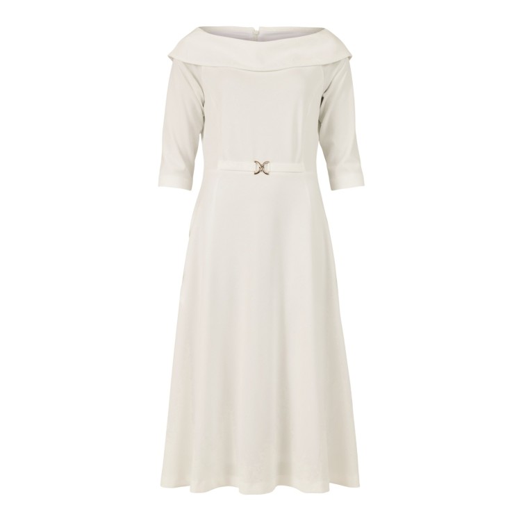Tia bardot neck fit & flare dress