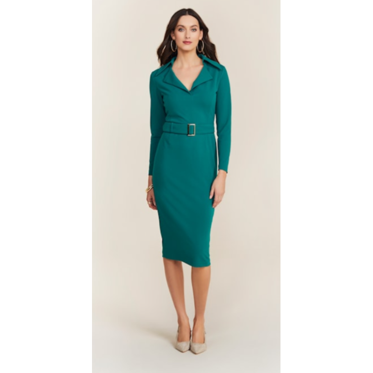 Tia belted shift dress