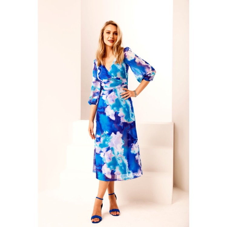 Tia mesh print dress