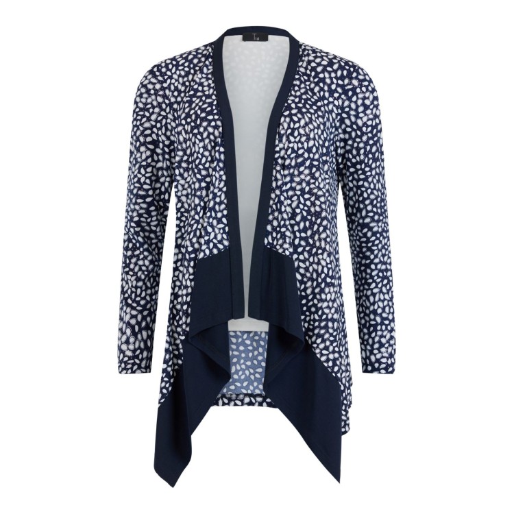 Tia navy & Ivory two in one top